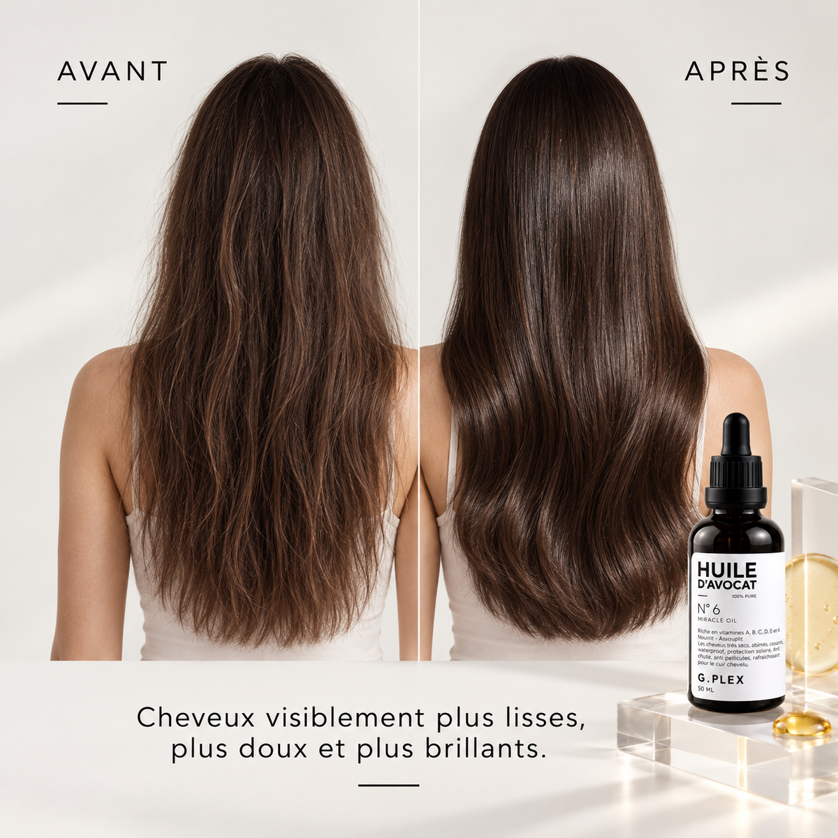 Huile Miracle N°6 G.PLEX — cheveux plus lisses, doux et brillants